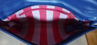 Bolso Azul Estilo Bottega Veneta Nuevo polipiel