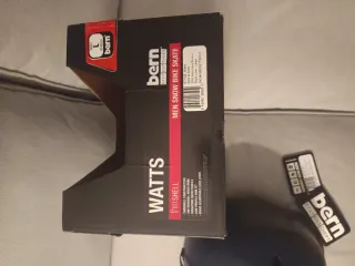 Casco Bern Watts L Navy / correas azul claro NUEVO