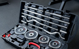 Set Mancuernas Ajustables 55 Kg Hierro