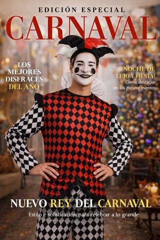 Disfraz Carnaval Arlequín adulto M-L Kimokawaii