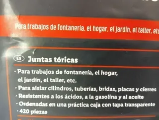 420 Juntas Tóricas PARKSIDE