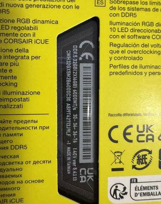 Corsair Vengeance DDR5 32GB (2x16GB) 6000MHz