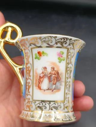 Taza y platillo porcelana colección