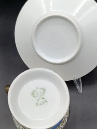 Taza y platillo porcelana colección
