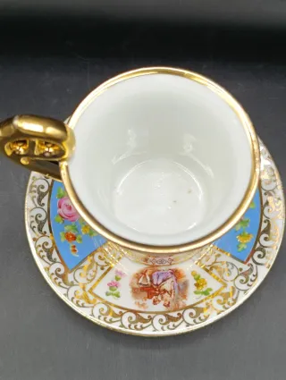 Taza y platillo porcelana colección