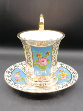 Taza y platillo porcelana colección