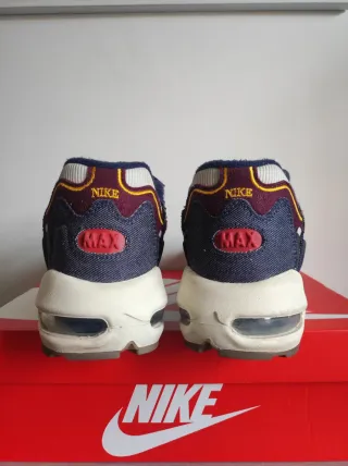Air Max 96 II QS Blackened Blue/Gym Red