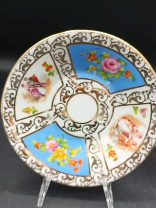 Taza con platillo Saxe de colección