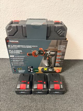 Taladro percutor 3 baterías
