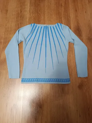 Jersey azul mujer manga larga talla S SILMAR