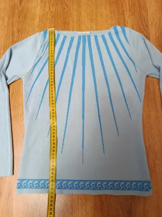 Jersey azul mujer manga larga talla S SILMAR