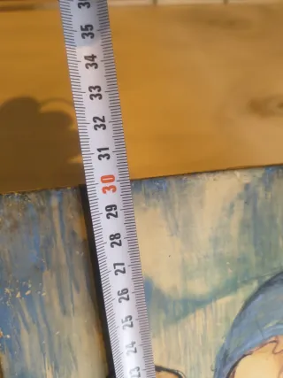 Imagen arte sacro. María con niño Jesús