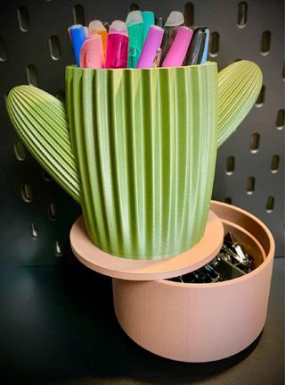 Portalápices Cactus Impreso 3D