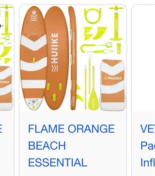 Tabla paddle surf HUIIKE sin estrenar naranja