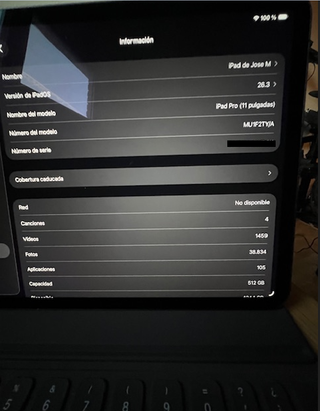 iPad Pro 11 512GB+Teclado Apple+Stylus Wacom.