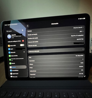 iPad Pro 11 512GB+Teclado Apple+Stylus Wacom.
