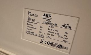 Nevera AEG electrolux usada como nueva