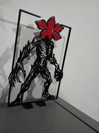 Decoración silueta demogorgon stranger things