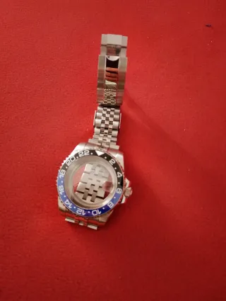 Caja de reloj GMT con bisel bidireccional