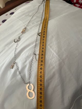 Collar de plata largo