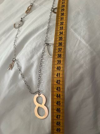 Collar de plata largo