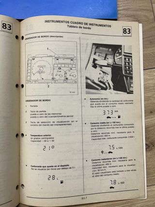 RENAULT 19 16V F7P MANUALES D REPARACION CONCESION