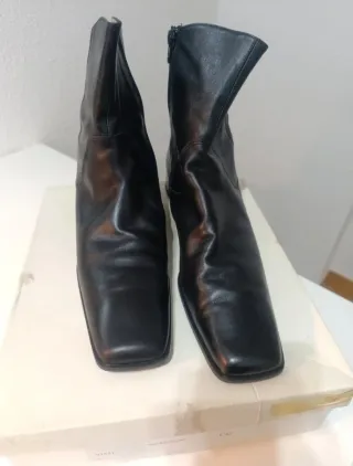 Botín Piel unisex Negro Talla 45