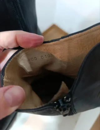 Botín Piel unisex Negro Talla 45