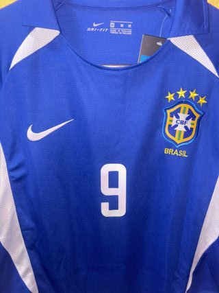 Camiseta Retro Fútbol Ronaldo Brasil talla M
