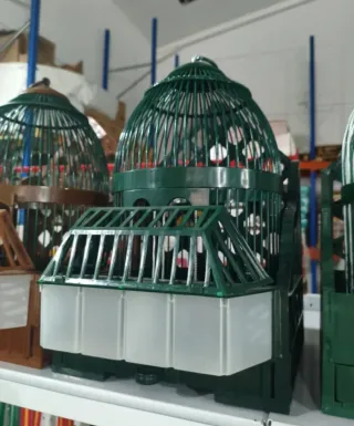 Jaula perdiz con casillero verde