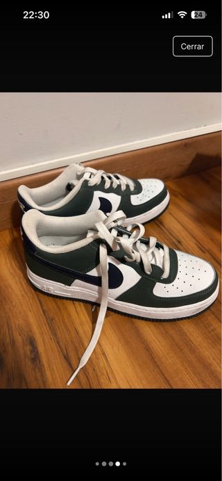 Zapatillas Nike Air Force 1 Verde y Blanco