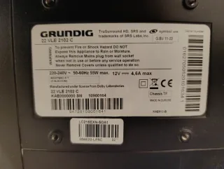 Televisión Grundig 22" como nueva