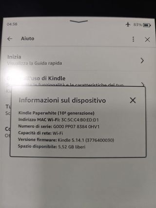 Kindle Paperwhite 10a Gen