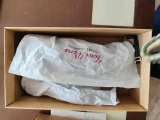 Sandalias T-Strap Azul y Beige