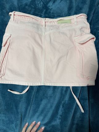 Falda vaquera rosa
