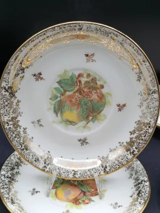 Set platillos porcelana francesa