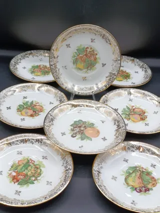 Set platillos porcelana francesa