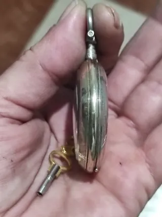 Reloj de bolsillo alpaca/plata alemána antiguo