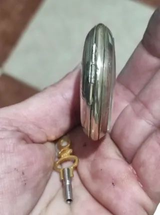 Reloj de bolsillo alpaca/plata alemána antiguo