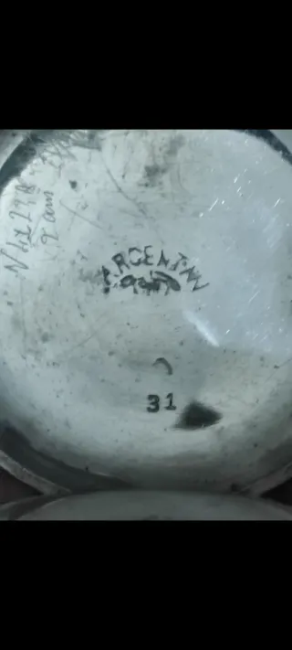 Reloj de bolsillo alpaca/plata alemána antiguo