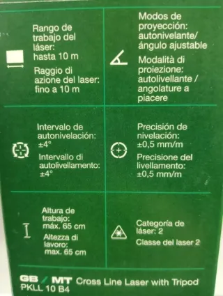 Nivel Laser PARKSIDE Líneas Cruzadas