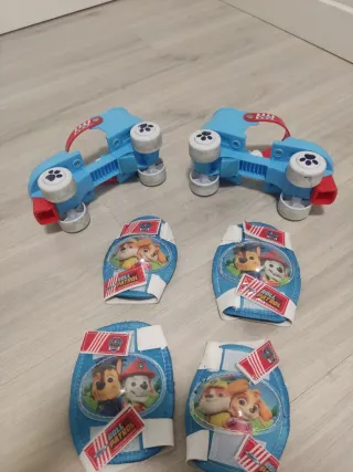 Patines paw patrol talla 23-27 y protecciones