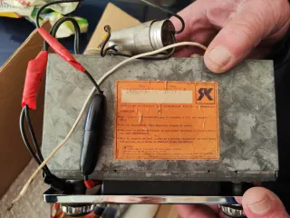 Radio antigua para automóvil