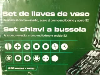 Maletín 216 Vasos y Llaves PARKSIDE