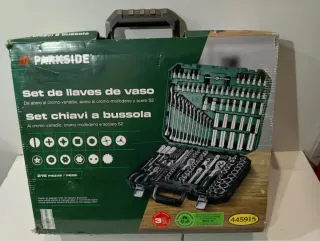 Maletín 216 Vasos y Llaves PARKSIDE