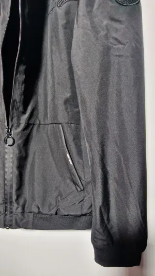 Giubbotto uomo Bomber Nero con Interno in Pile - C