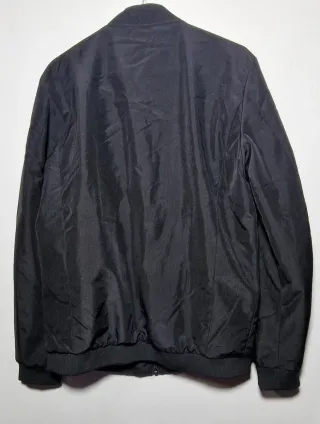 Giubbotto uomo Bomber Nero con Interno in Pile - C