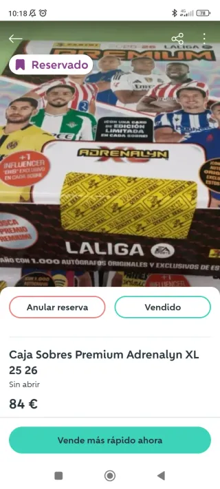 Sobres premium Adrenalyn XL 25 26