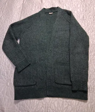 Chaqueta de punto verde