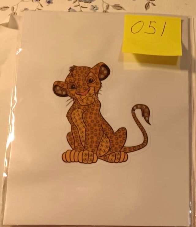 Sticker Crystal Art Disney 100 - Número 51